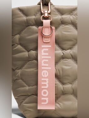 NWT Lululemon Never Lost Keychain Wristlet Strap Pink Sold Out